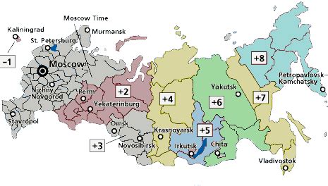 Time in Moscow, Russia .